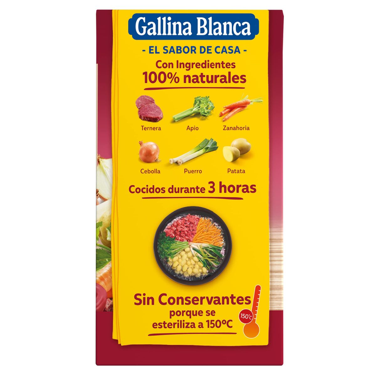 Gallina Blanca Caldo Casero de Carne 1 L2