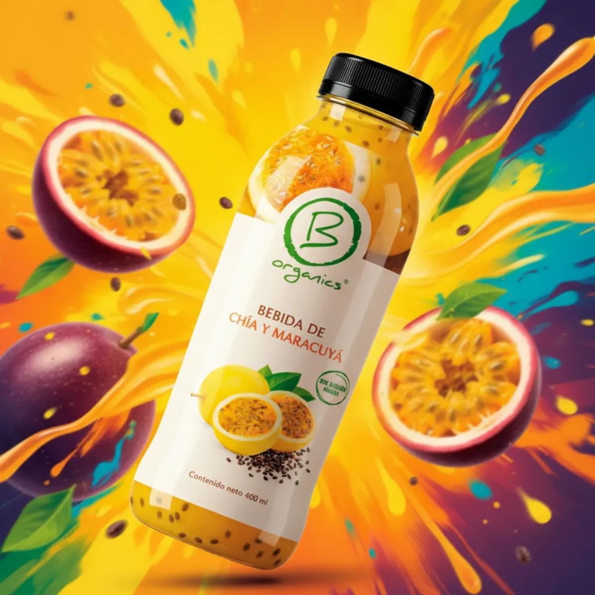 Be Organics Bebida Chia y Maracuya 400 mL3