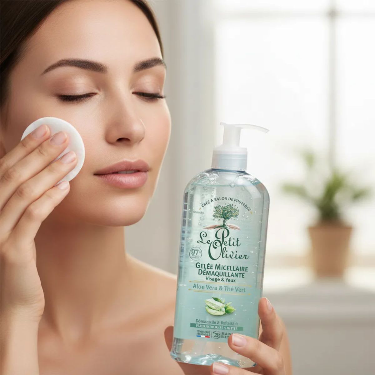 Le Petit Olivier Gel Micelar Desmaquillante Aloe Vera Te Verde3