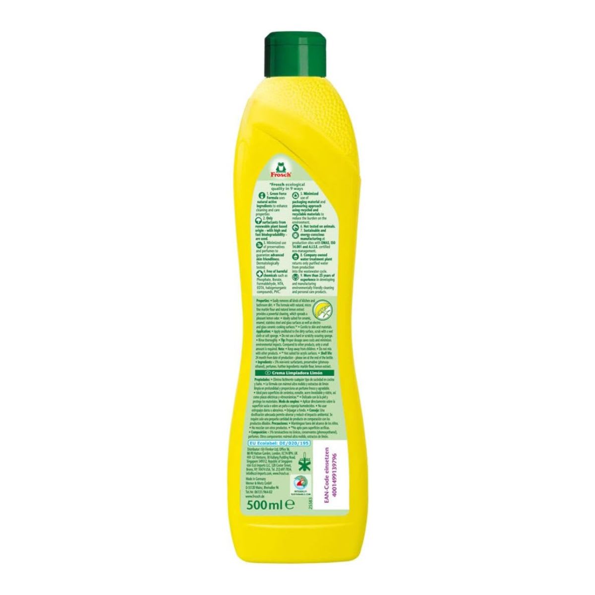 Frosch Crema de Limpieza Limon3