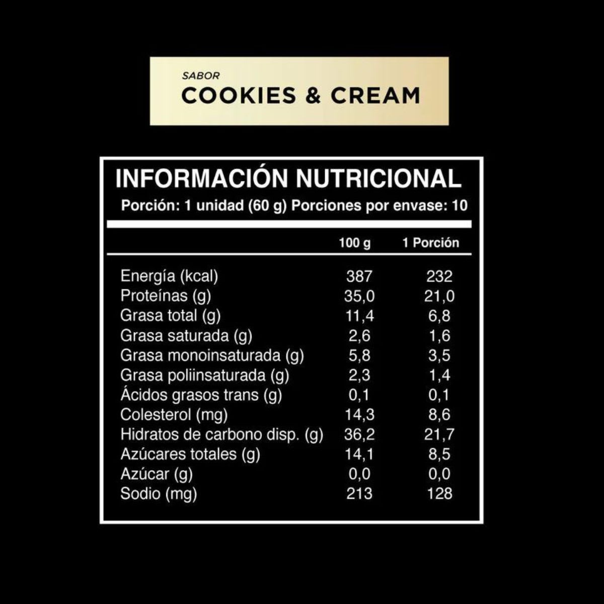 Caja Wild Protein Pro Barra Cookies & Cream 60 g X 10 UN3