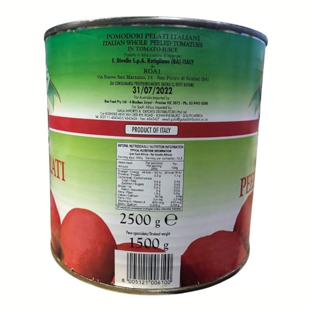Divella Tomates Pelados 2.5 Kg3