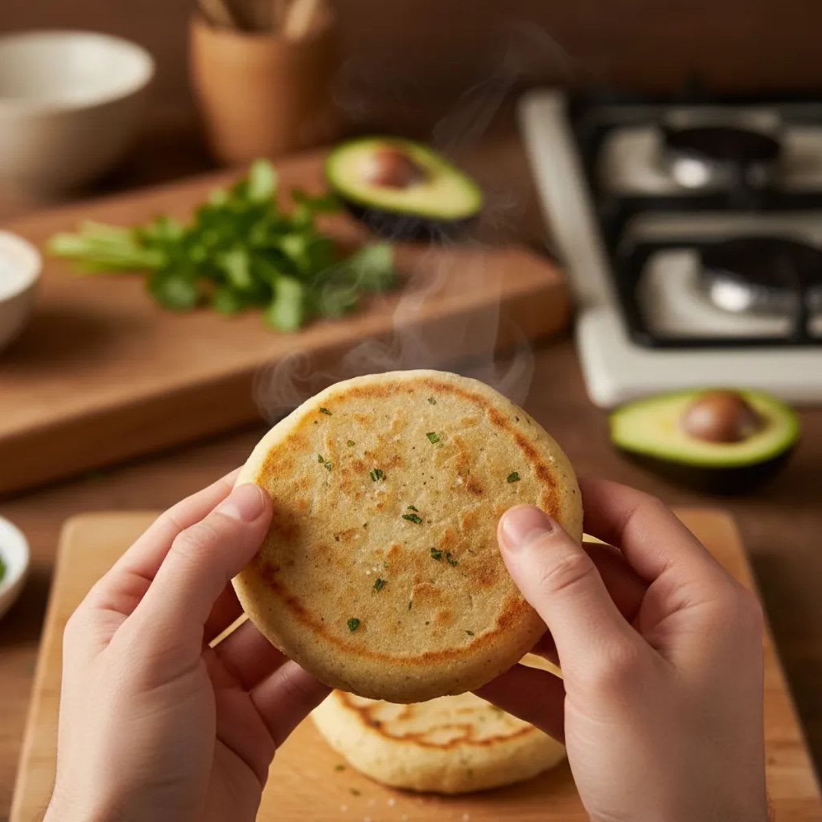 Don Chicharroon Mini Arepas con Chicharron3