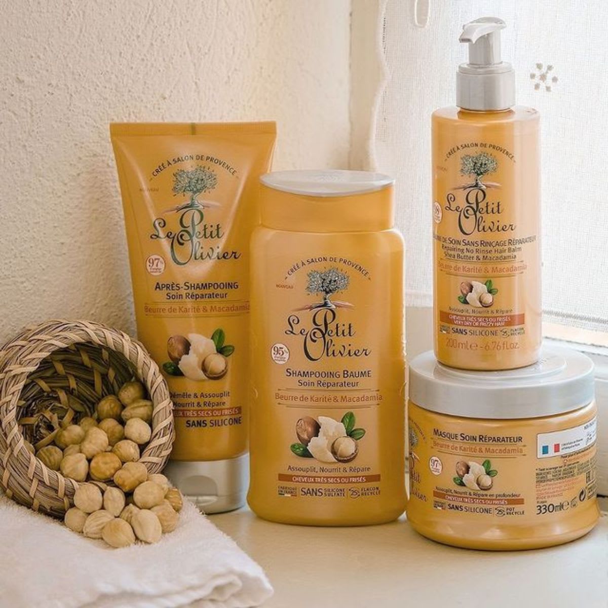 Le Petit Olivier Shampoo Cabello Rizado Karite y Macadamia3