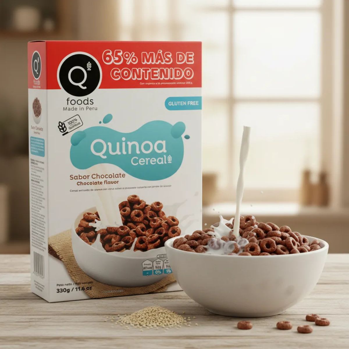 Q Foods Cereal de Quinoa Sabor Chocolate 330g3