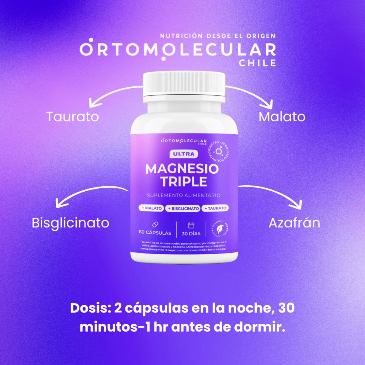 Ortomolecular Ultra Magnesio Triple 60 caps3