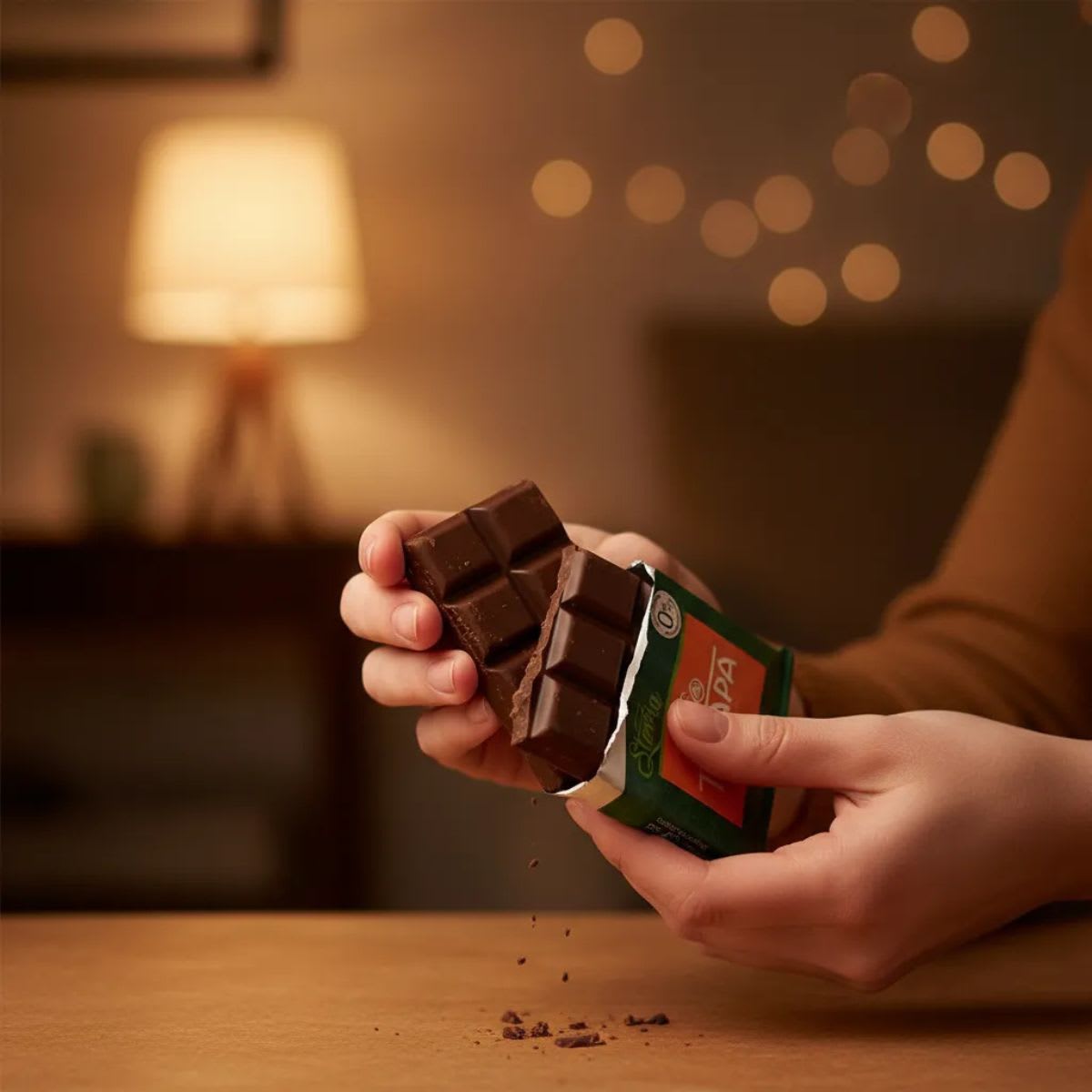 Trapa Chocolate Negro 50% Cacao con Stevia Sin Azucar Sin Gluten3