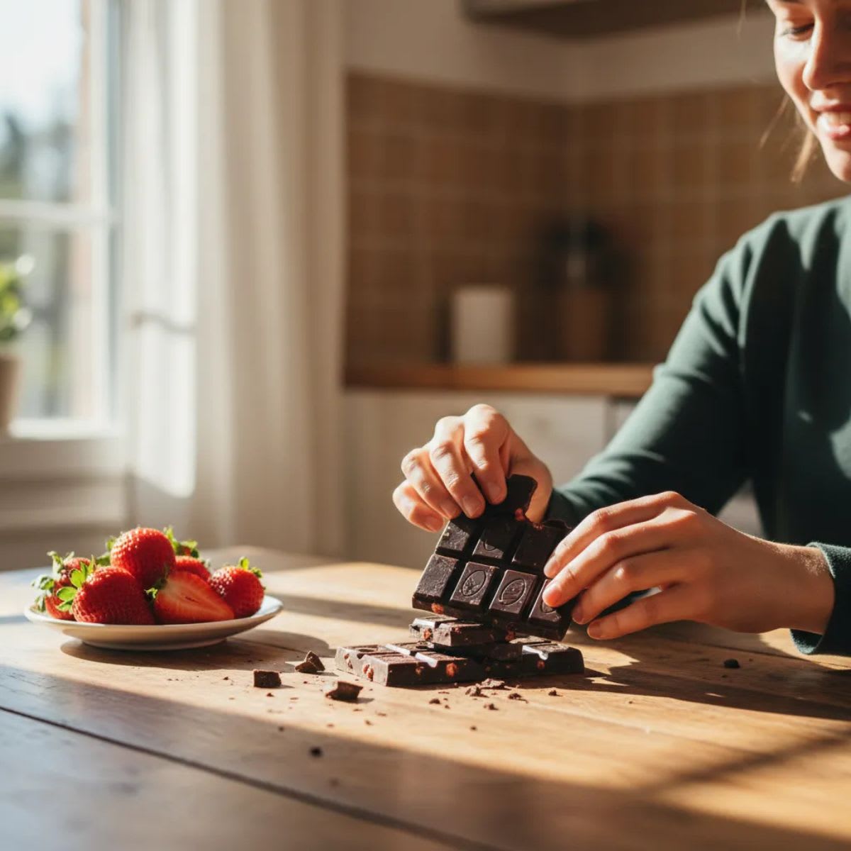 Torras Chocolate Negro con Fresas 52% Cacao Sin Azúcar3