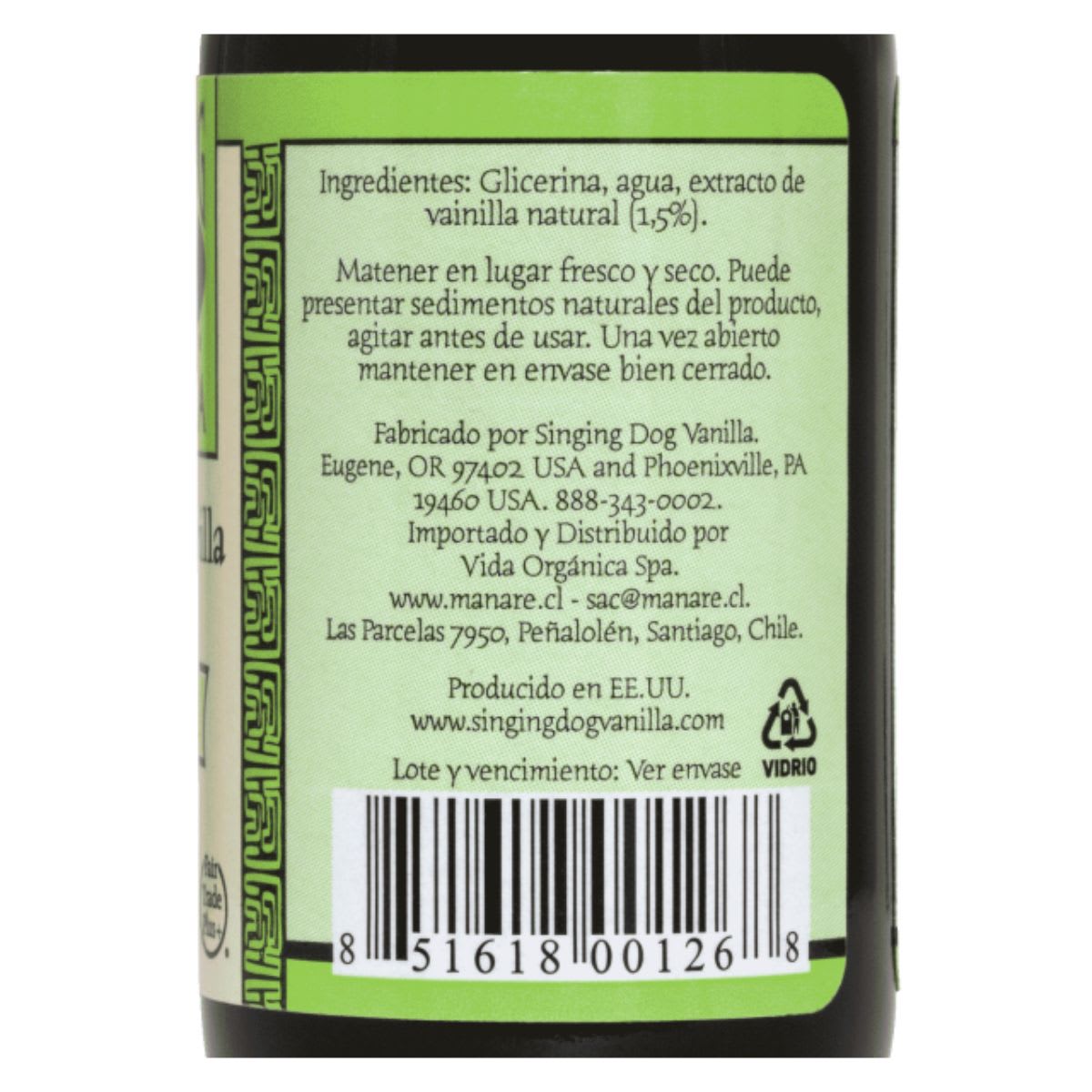 Manare Extracto de Vainilla Sin Alcohol 59 mL2