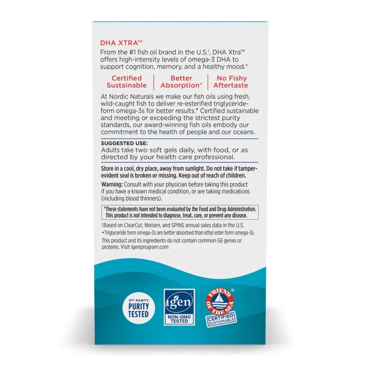 Nordic Naturals DHA XTRA 1660 mg 60 softgel3