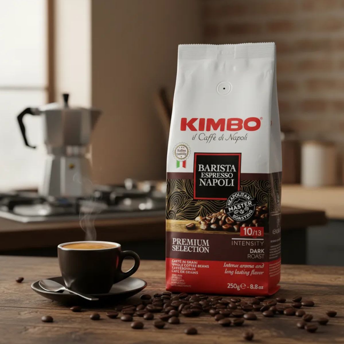 Kimbo Café Barista Espresso Napoli en Grano 250 g3