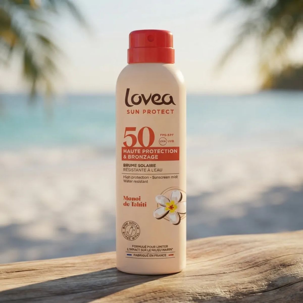 Lovea Bruma de Alta Proteccion y Bronceado FPS50 Aceite de Monoi Tahiti3