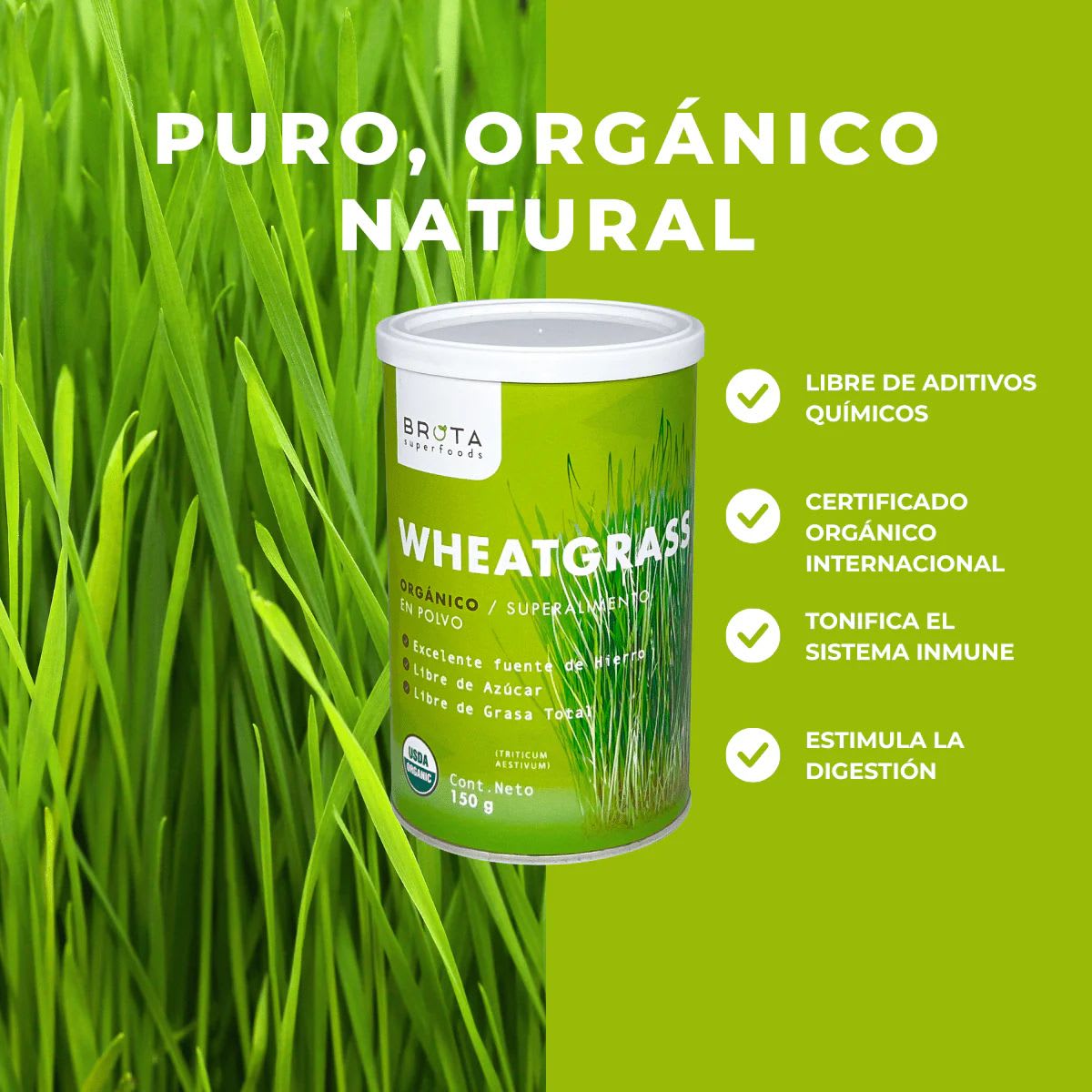 Brota Wheatgrass Organico Cleanse3