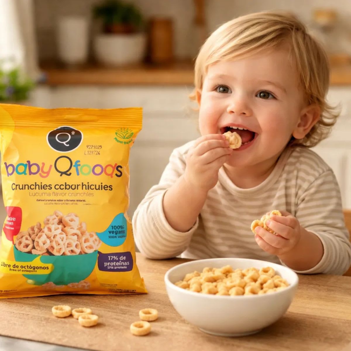 Baby Q Foods Crunchies Sabor Lucuma 25g3