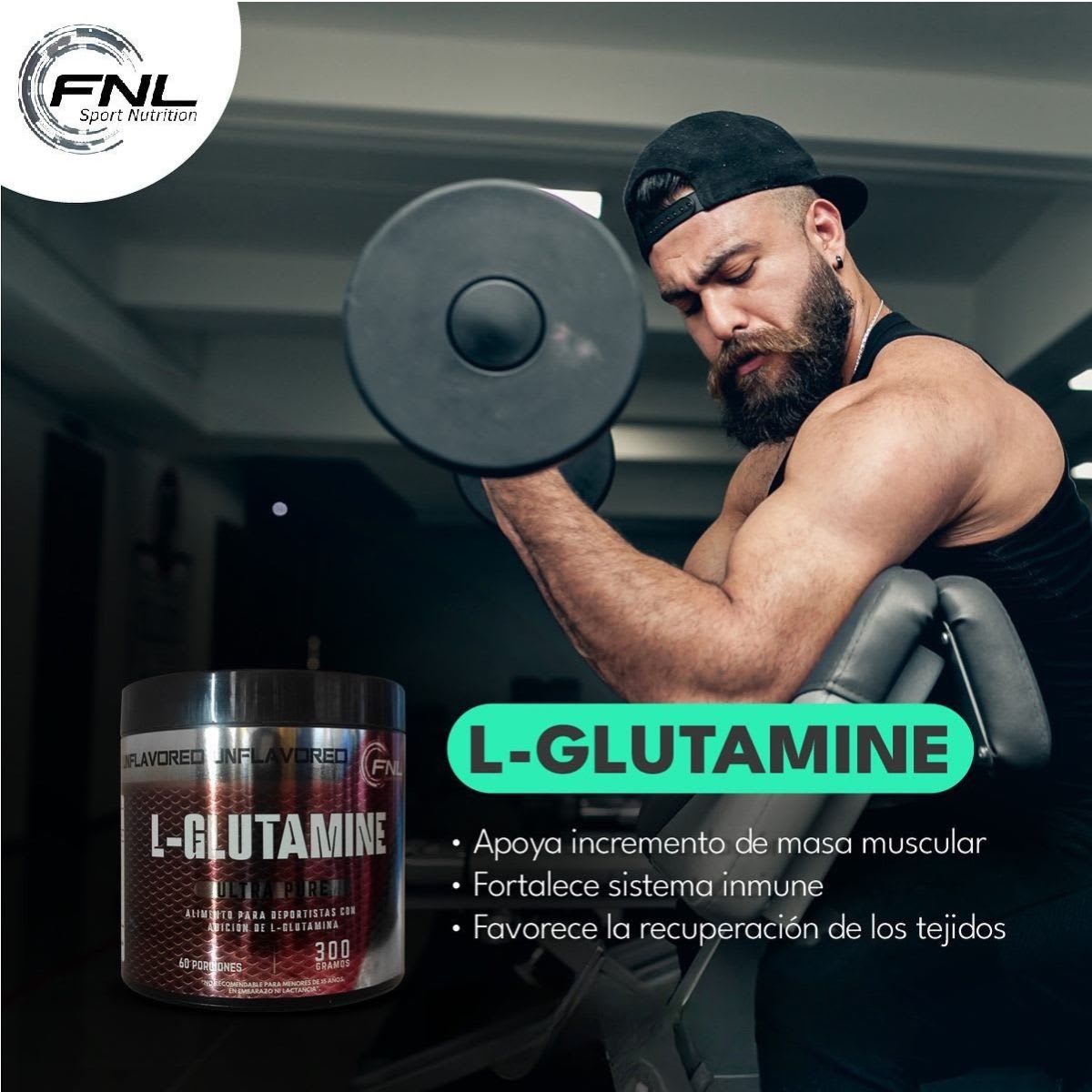 FNL L-Glutamina Ultra Pura 300 g3