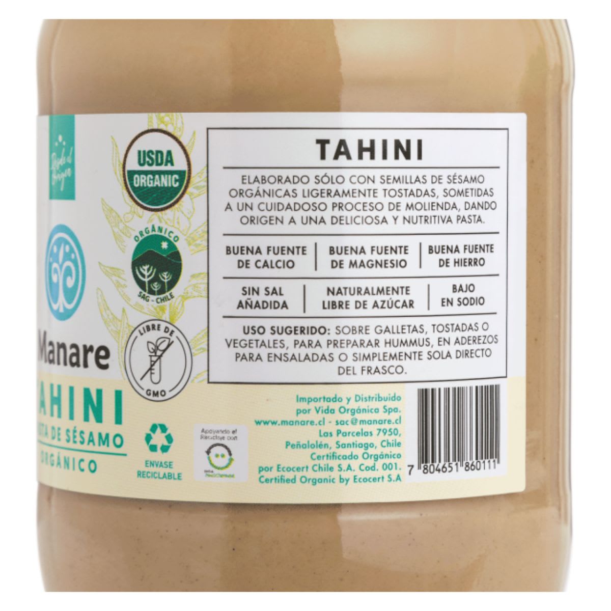 Manare Tahini Organico 330 g2