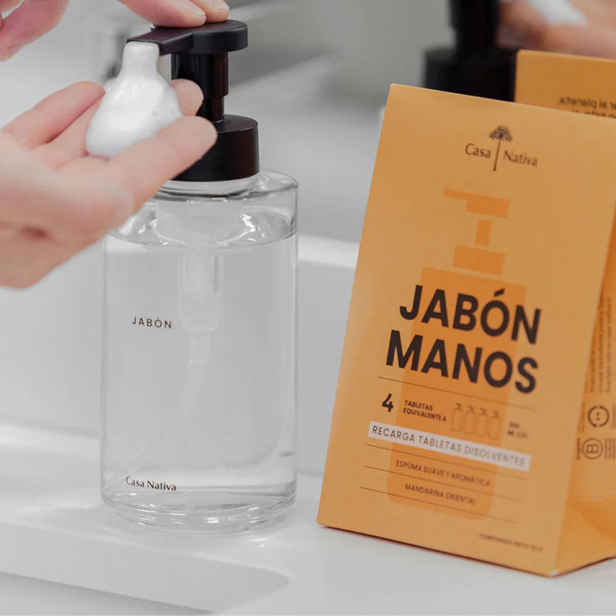 Casa Nativa Recarga Jabon de Manos Espuma Mandarina Oriental4