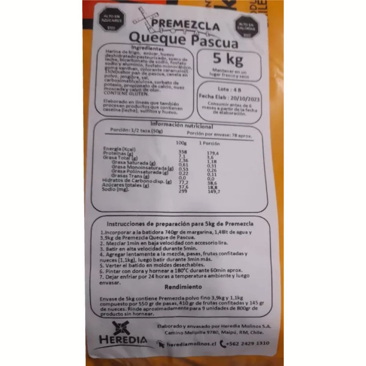 Premezcla para Pan de Pascua4