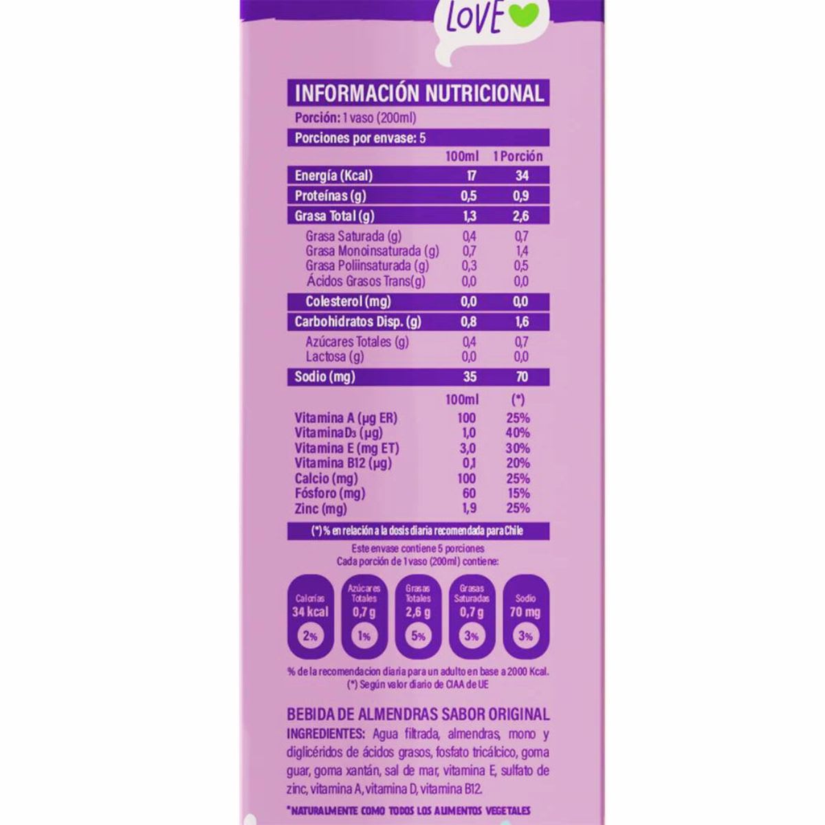 Vilay Bebida de Almendras Sin Azucar4