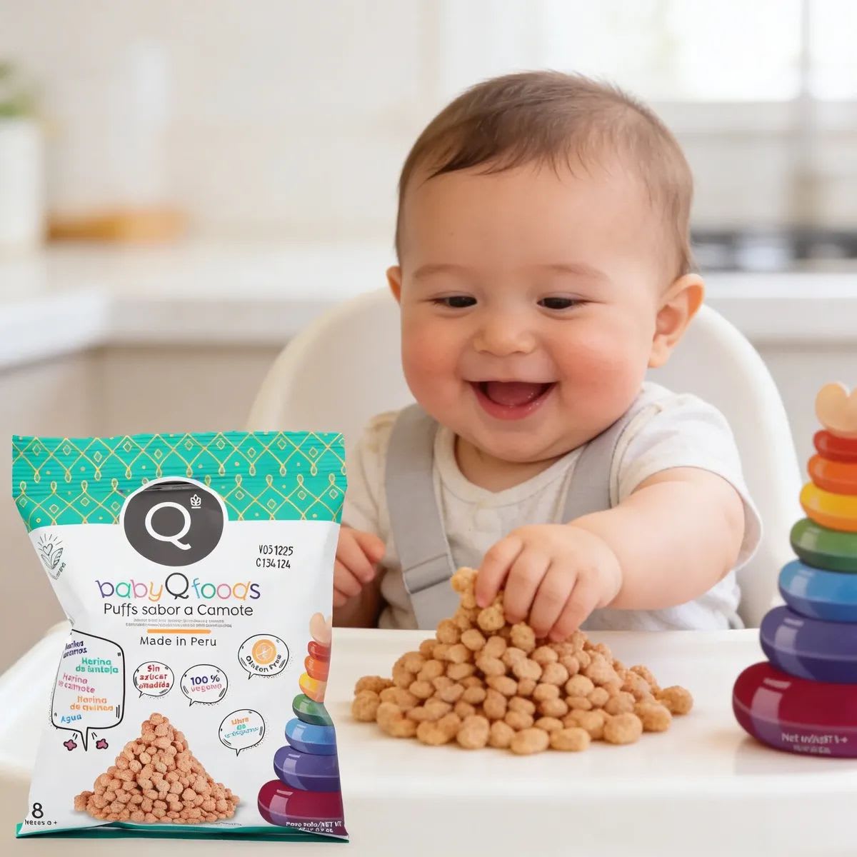 Baby Q Foods Puff Sabor Camote 25g4