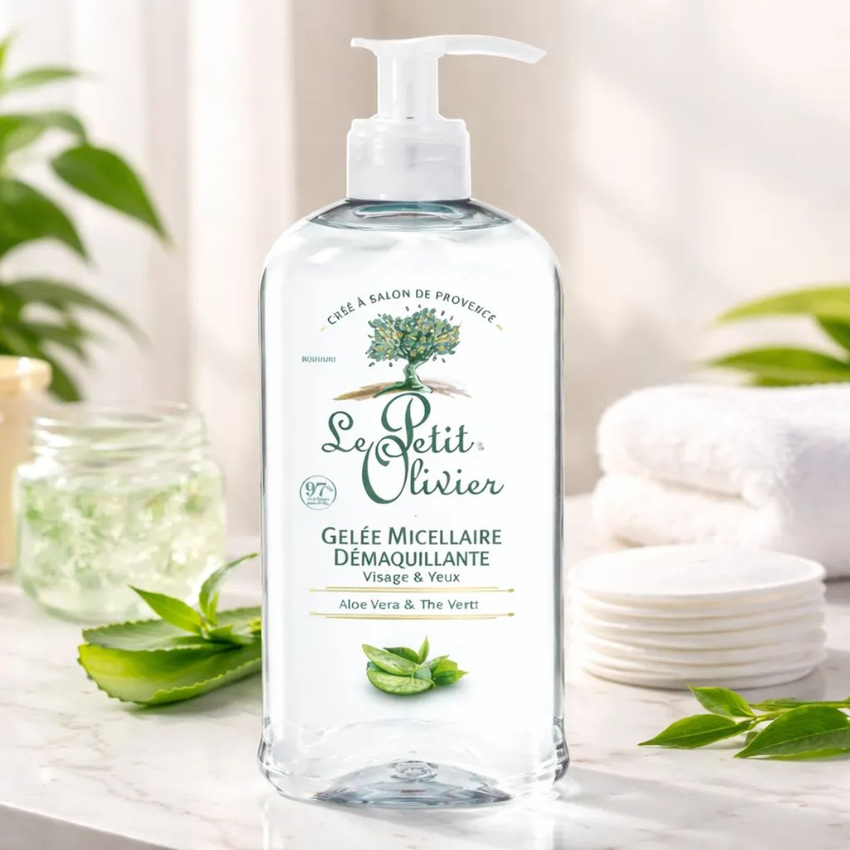 Le Petit Olivier Gel Micelar Desmaquillante Aloe Vera Te Verde4