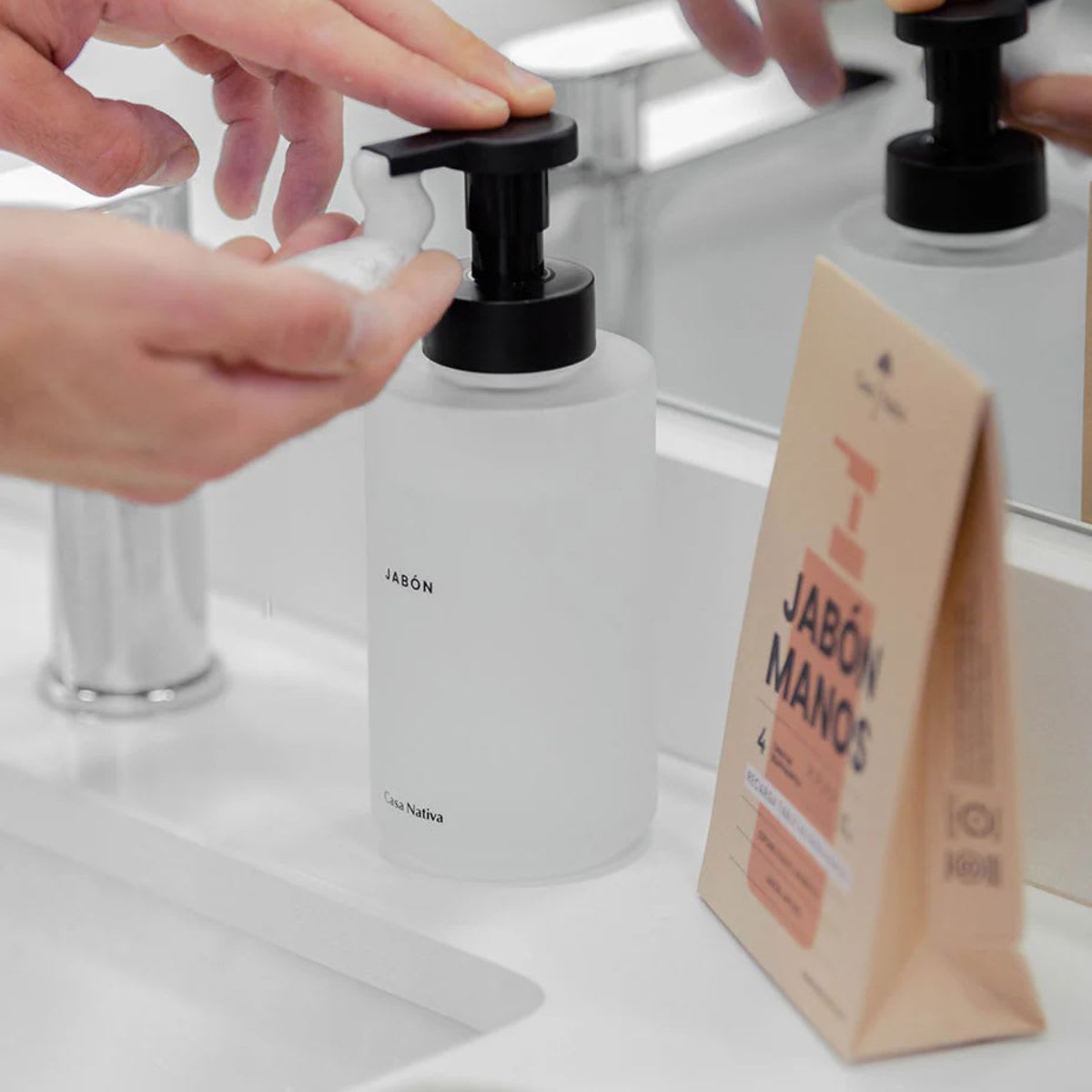 Casa Nativa Recarga Jabon de Manos Espuma Jardin Japones4