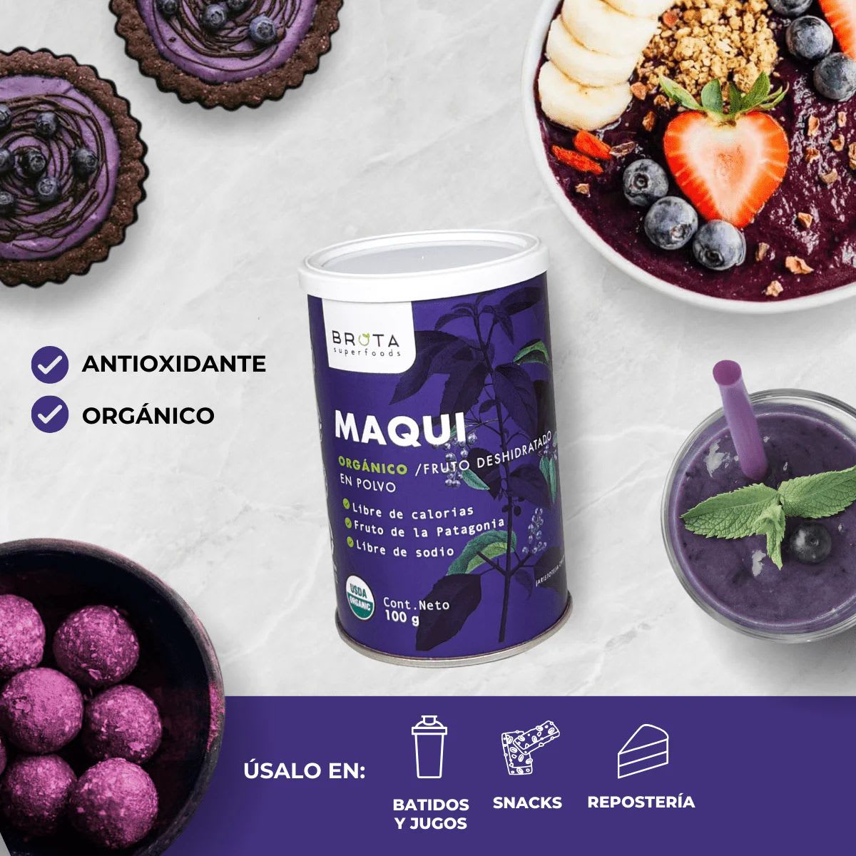 Brota Maqui Organico en Polvo4