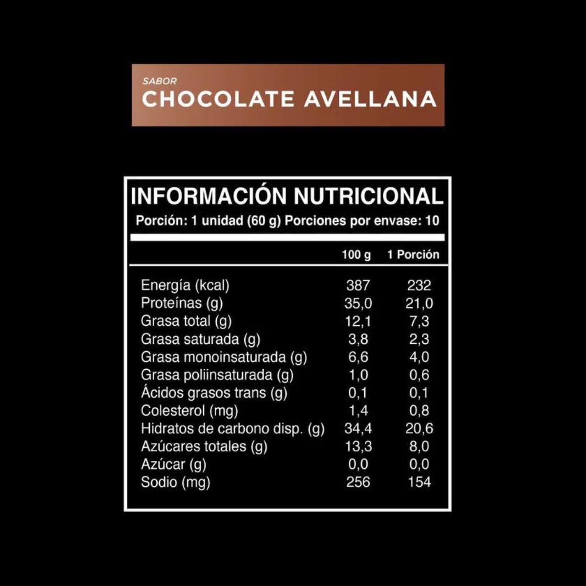 Caja Wild Protein Pro Barra Chocolate Avellanas 60 g X 10 UN4