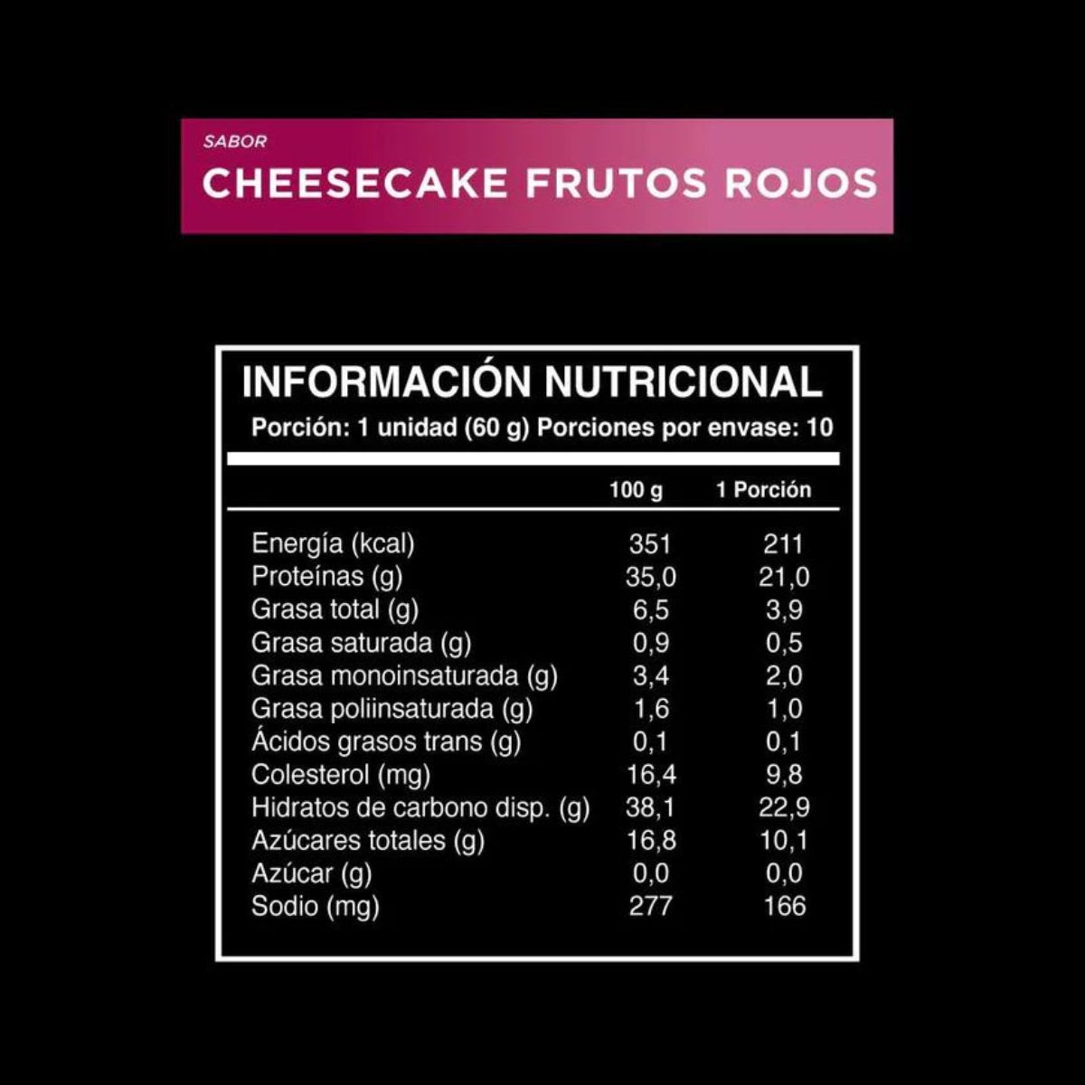 Caja Wild Protein Pro Barras Cheesecake Frutos Rojos 60 g X 10 UN4