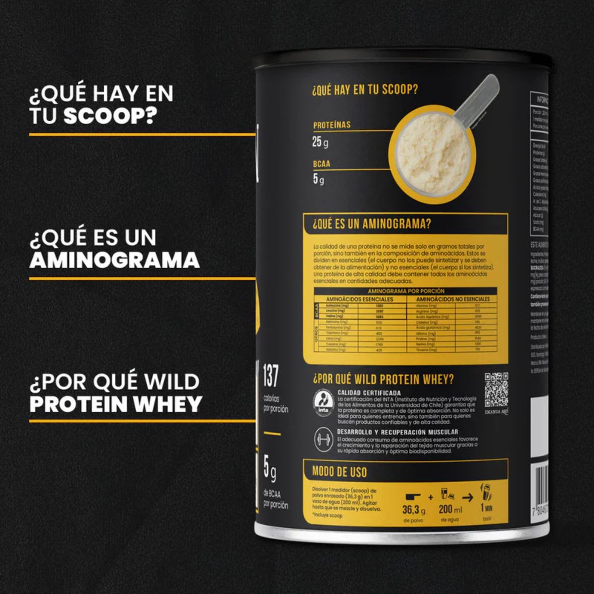 Wild Protein Whey Protein Sabor Vainilla 25g Proteina4