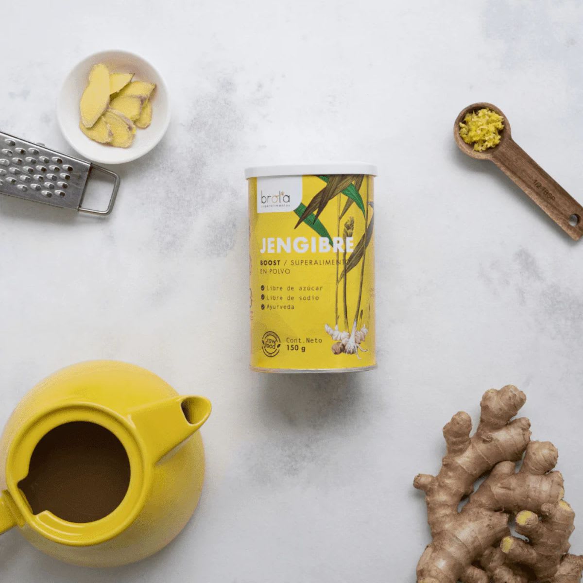 Brota Jengibre Organico en Polvo Defense4