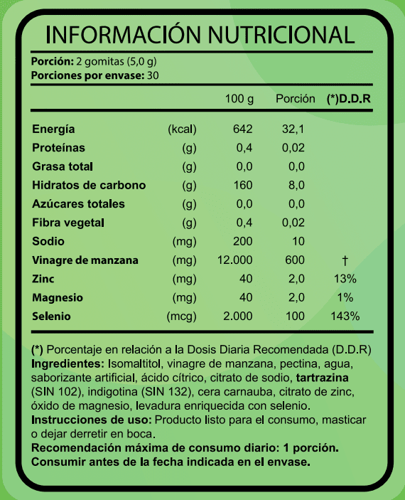 FNL Vinagre de Manzana Gummies4