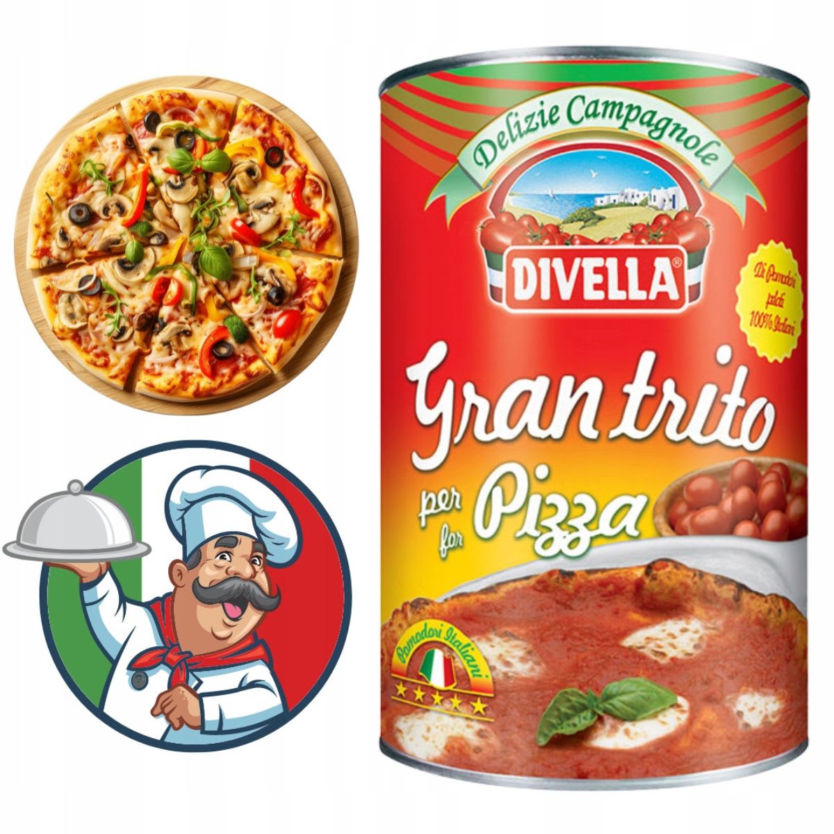 Divella Tomates Triturados para Pizza4