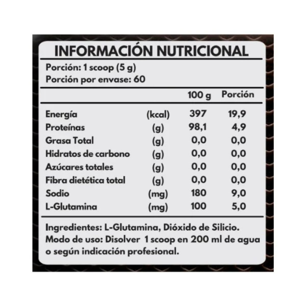 FNL L-Glutamina Ultra Pura 300 g4