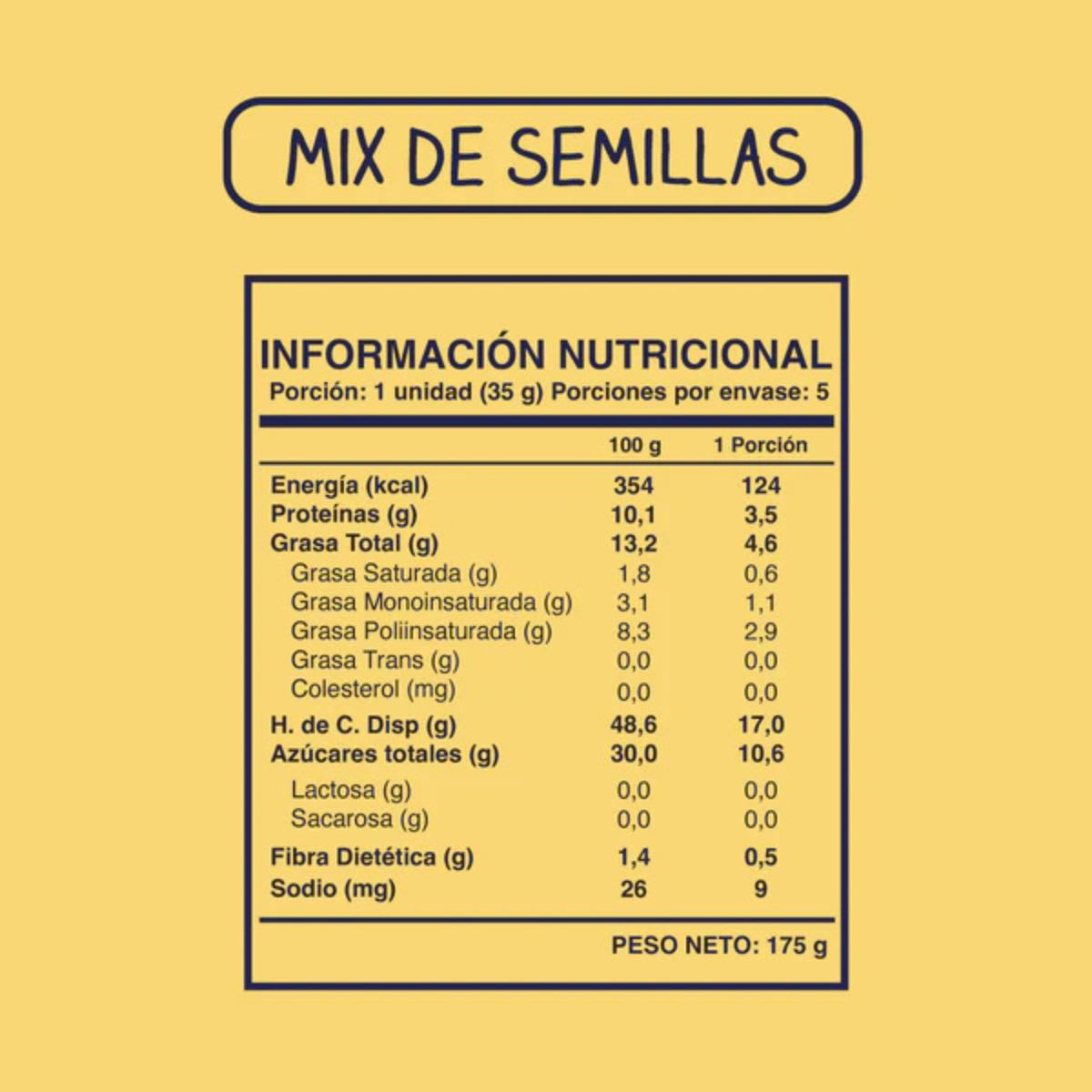 Wild Soul Barrita Semillas Ancestrales 35 g X 5 UN4