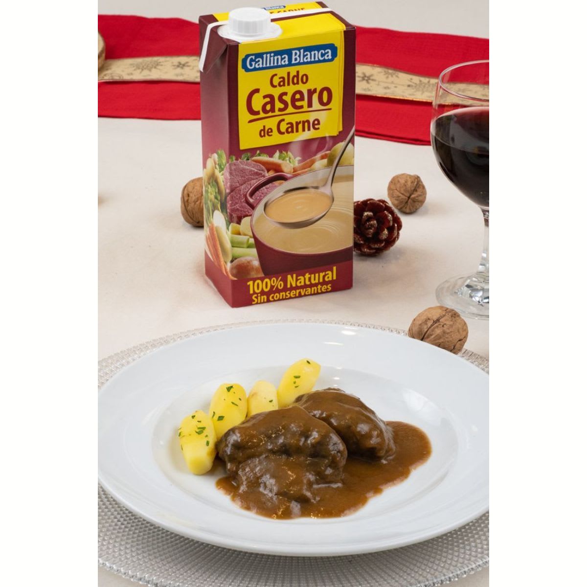 Gallina Blanca Caldo Casero de Carne 1 L5
