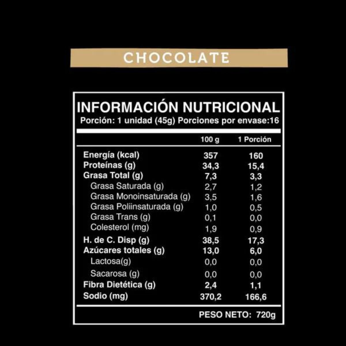 Caja Wild Protein Barra Chocolate 45 g X 16 UN5