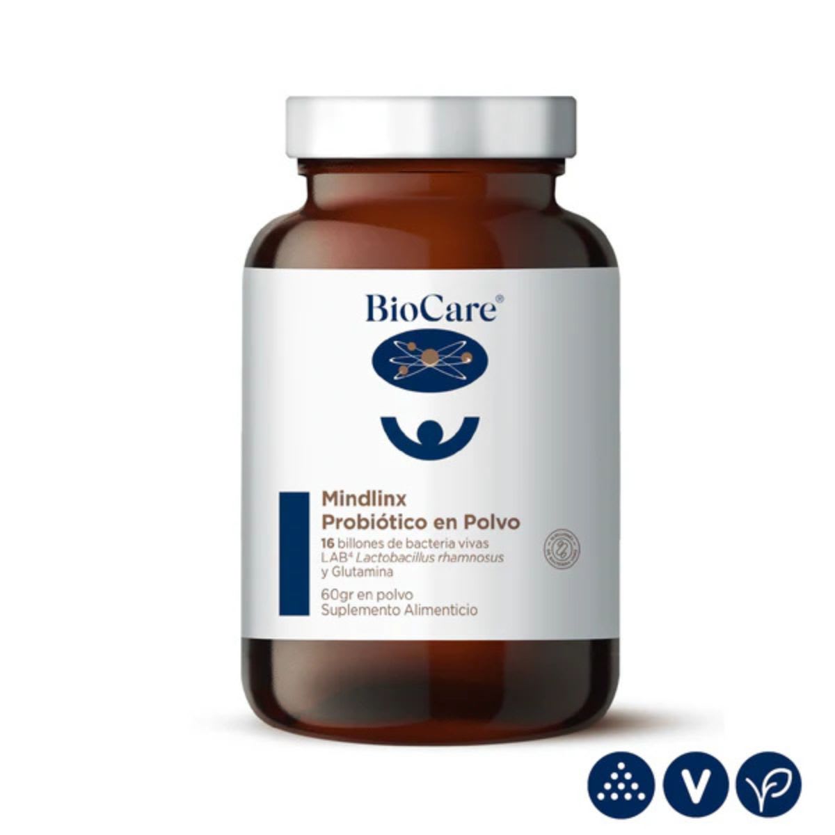 Biocare Mindlinx Probiótico en polvo con Glutamina5