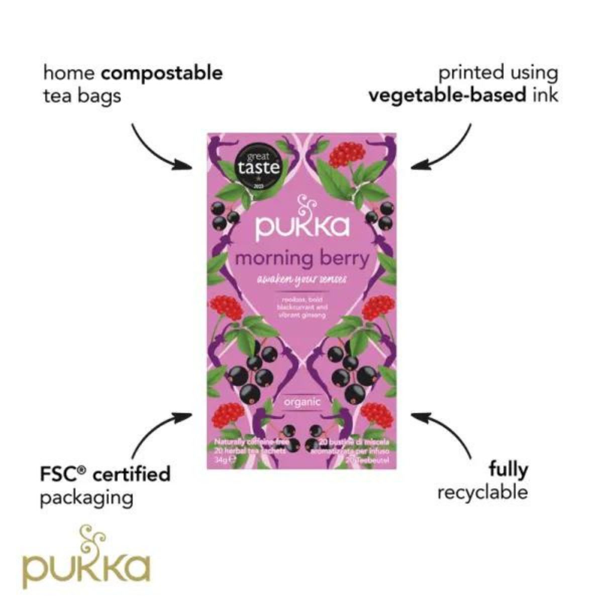 Pukka Morning Berry 20 Bolsitas X 4 UN4