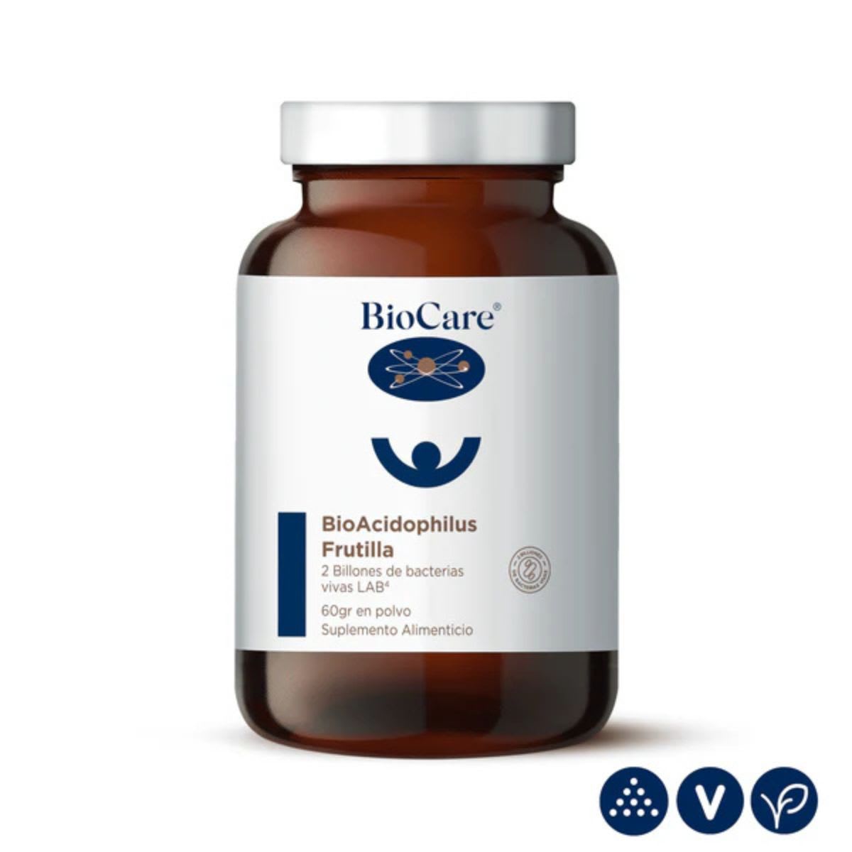 Biocare Probiotico BioAcidophilus de Frutilla 2 Billones UFC5