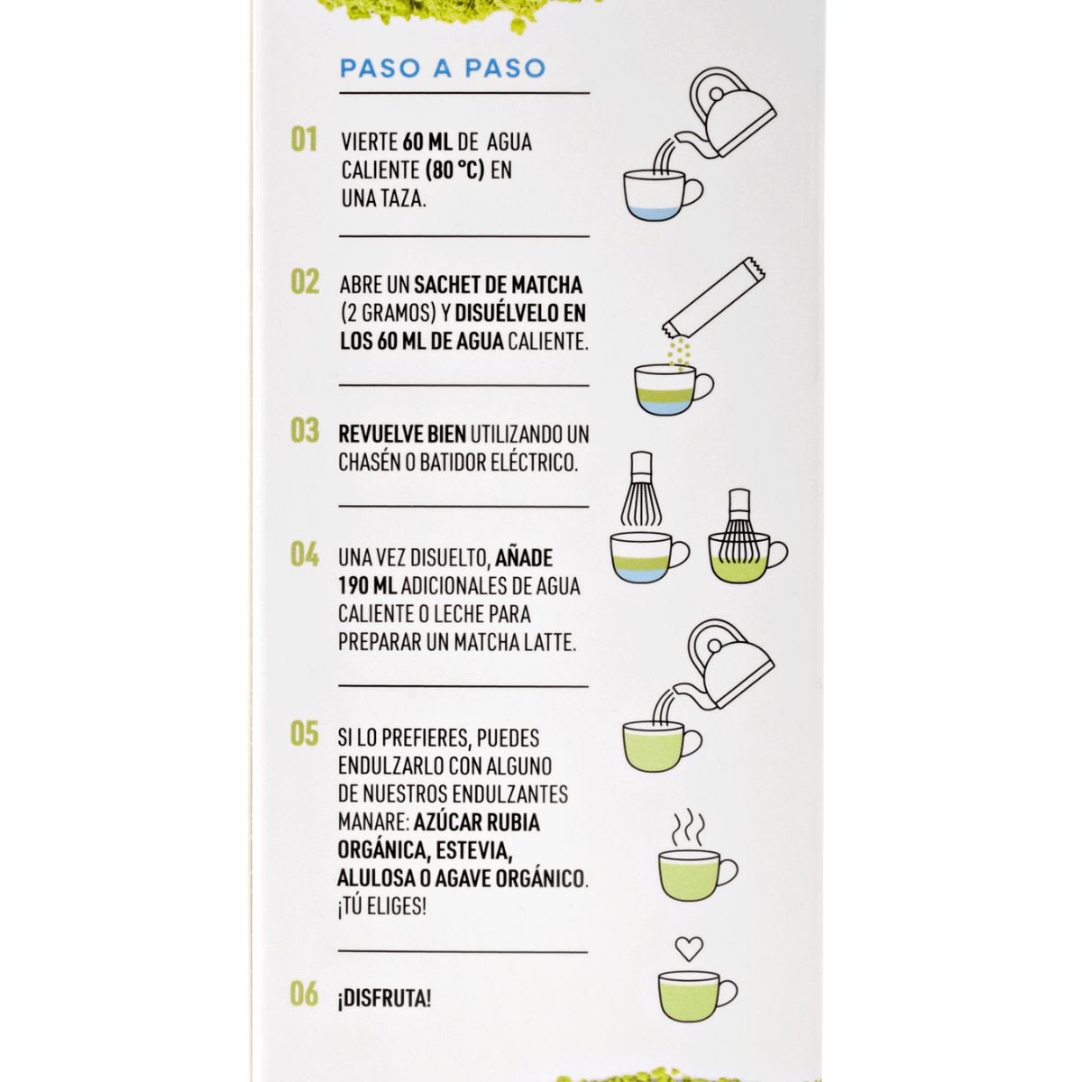Manare Te Matcha Organico Sachet 20 UN6