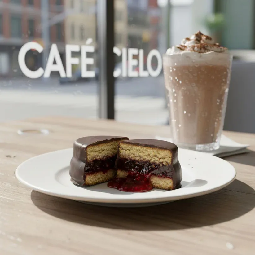 Keto Free Alfajor Keto Vegano Relleno de Frambuesa Sin Gluten2