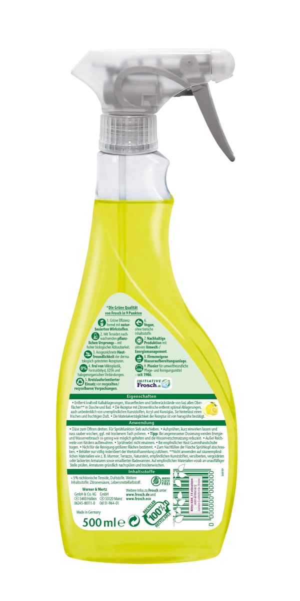 Frosch Limpiador de Baños Limon 500 mL1