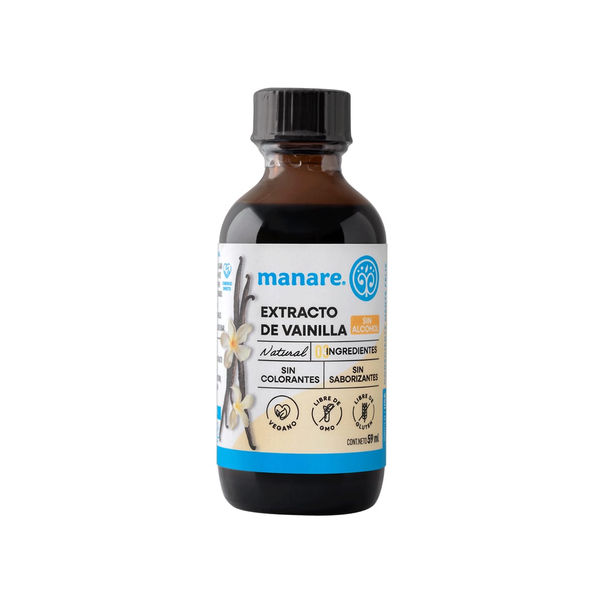 Manare Extracto de Vainilla Sin Alcohol 59 mL1