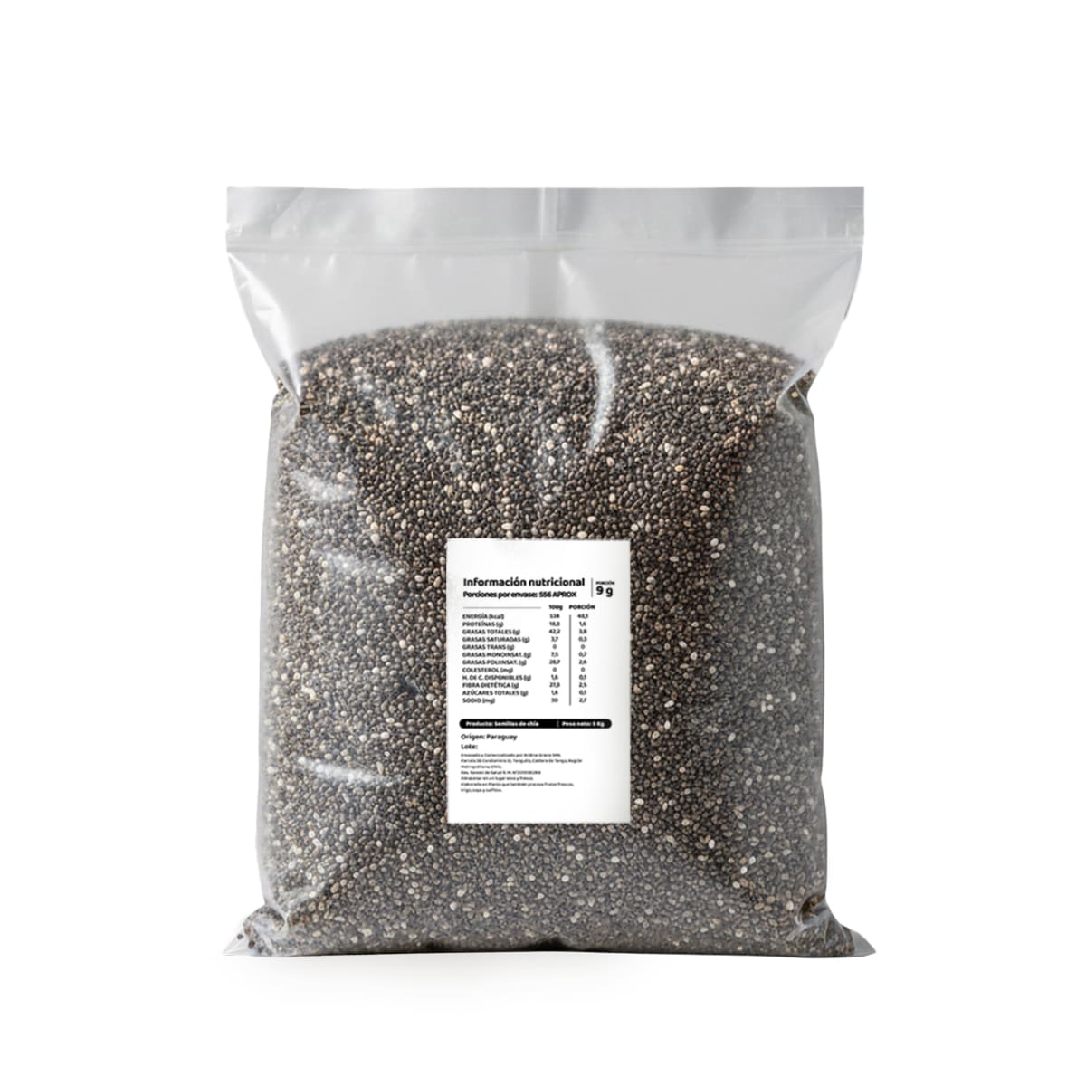 Semillas De Chia Naturales Caja De 10 Kg Por Mayor1