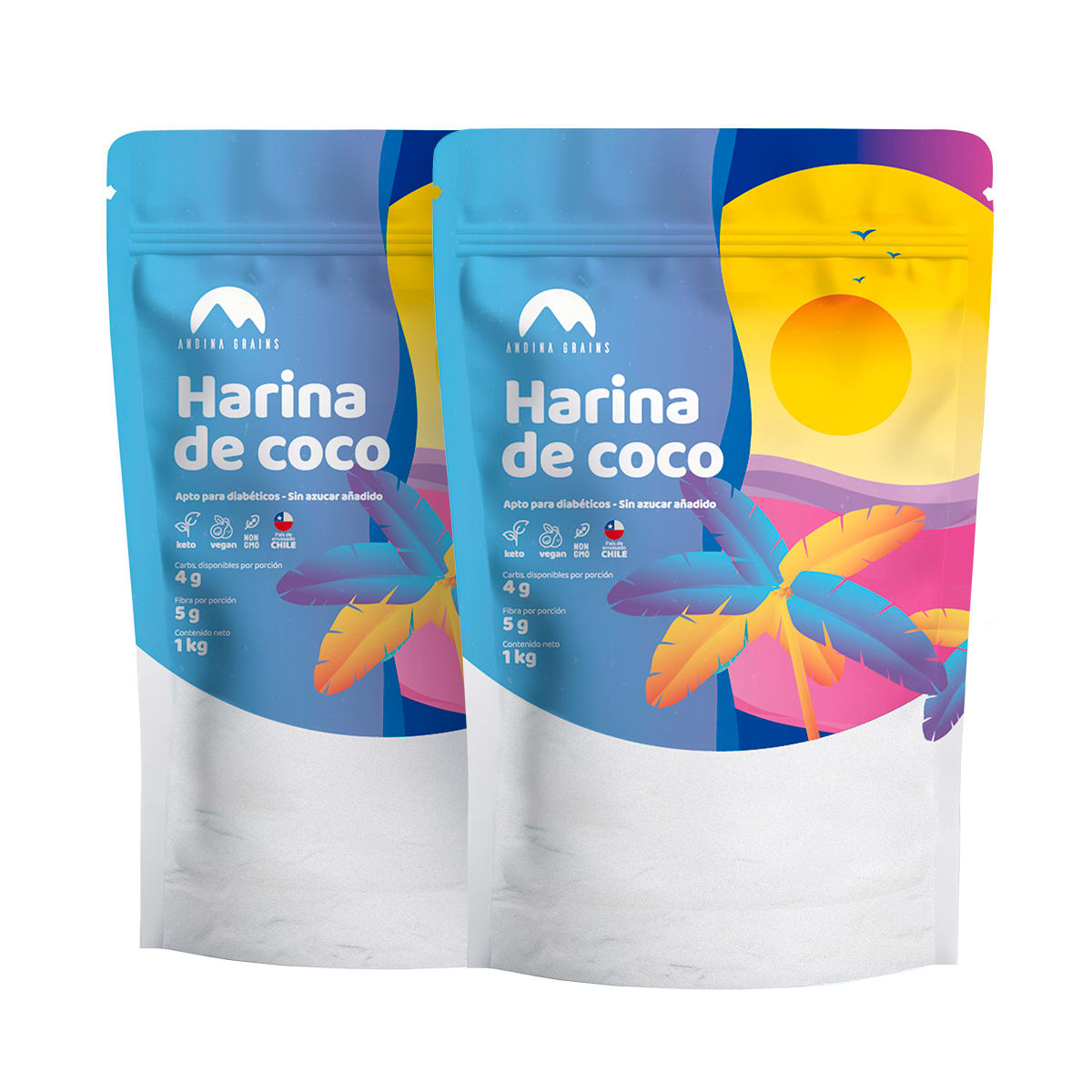 2-Pack Harina de Coco 2 x 1 Kg1