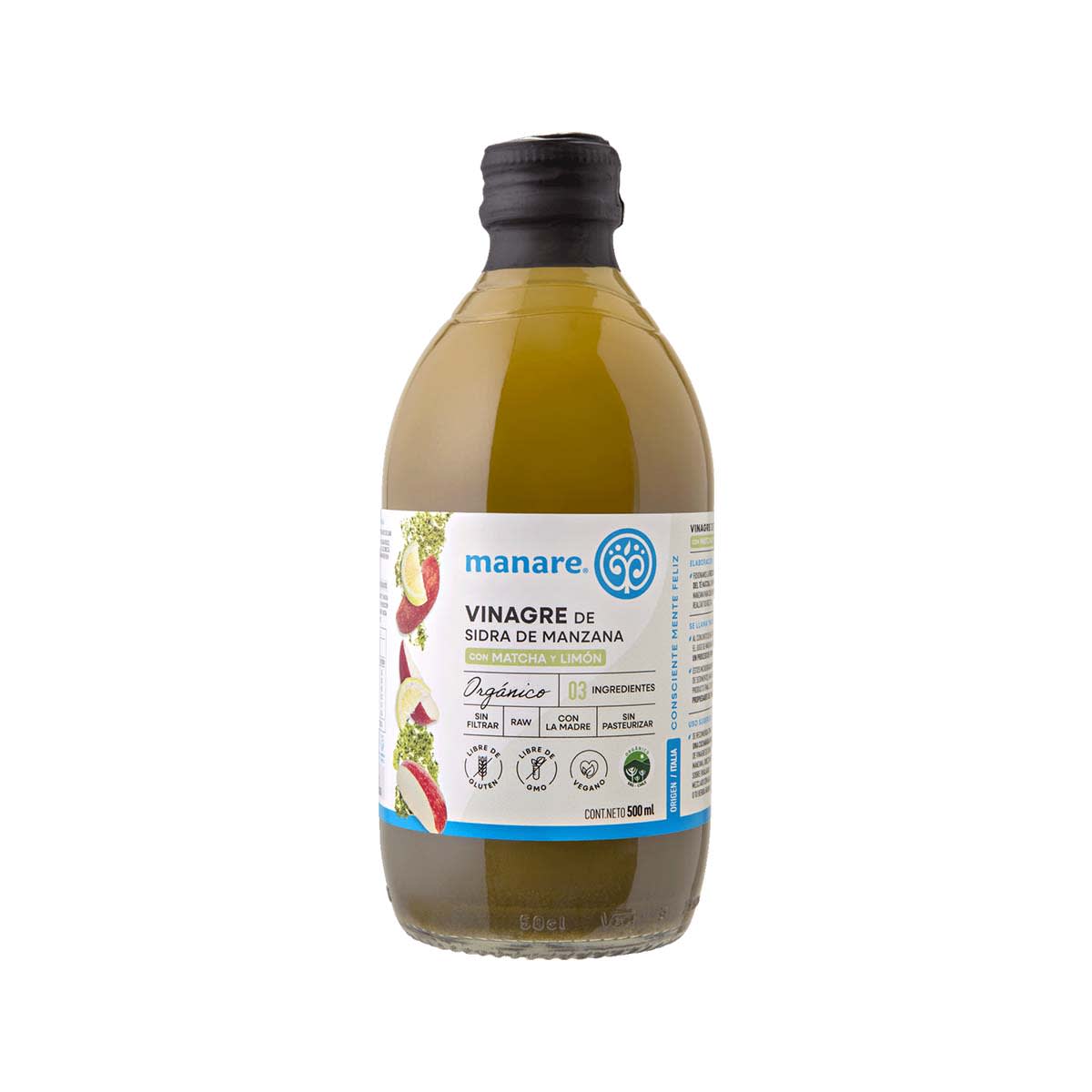 Vinagre de Manzana Matcha Limon Organico1