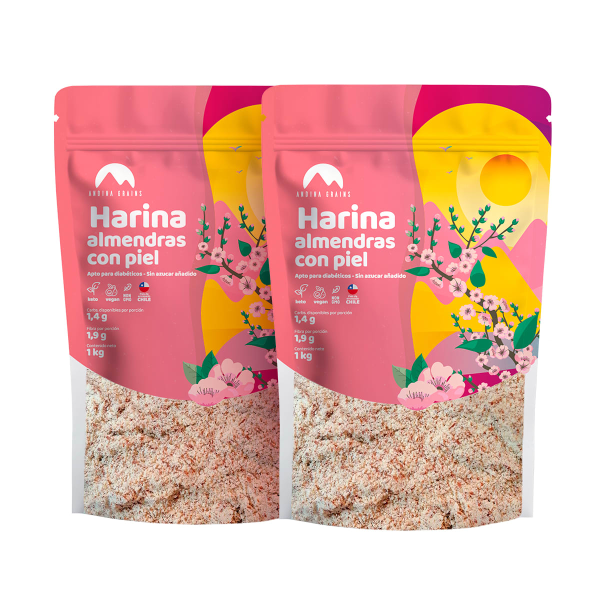 2-Pack Harina de Almendras con Piel 2 x 1 Kg1