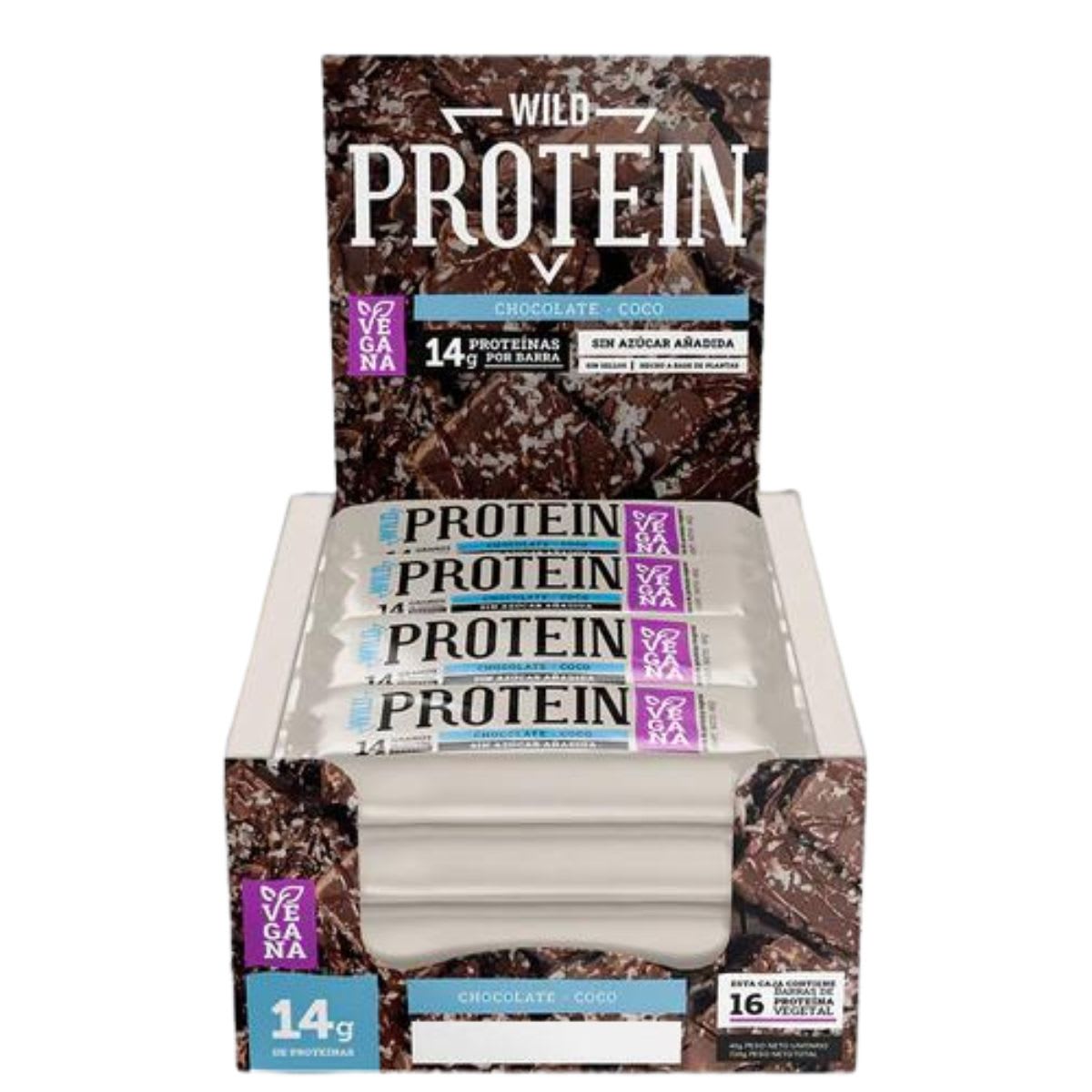 Caja Wild Protein Barra Vegana Chocolate Coco1