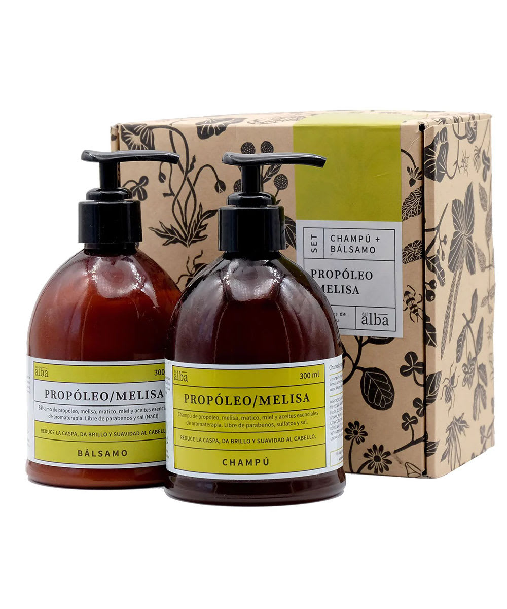 Pack Anticaspa Champu + Balsamo Propoleo Melisa1